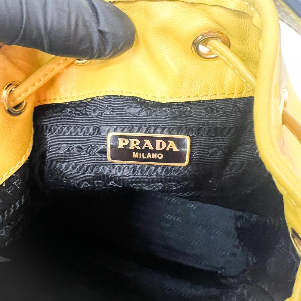 Prada Duet Drawstring Bucket Leather - Picture 6 of 13